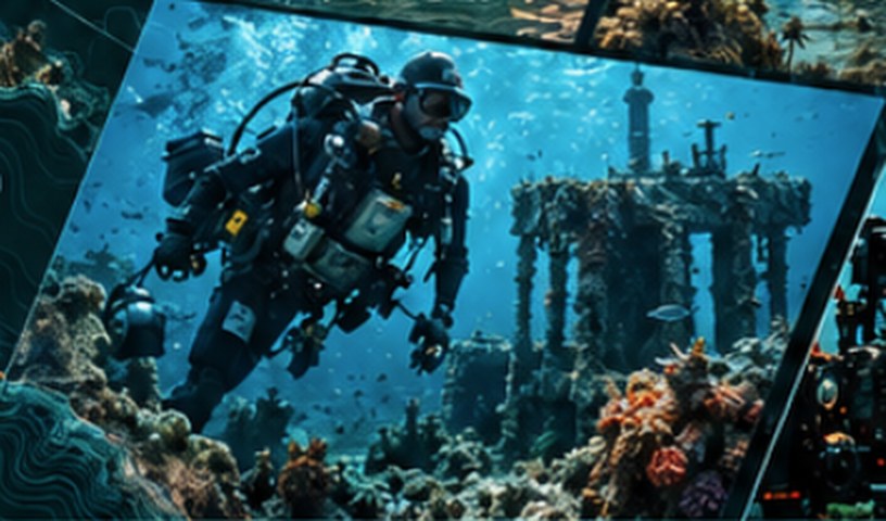 Diver underwater Diver underwater
